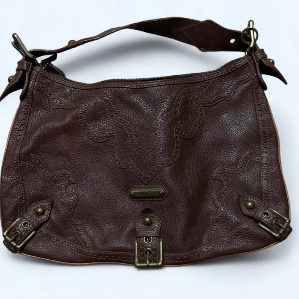 Rare Isabella Fiore Western Rose Tattoo Jenni Floral Shoulder Bag - Picture 2 of 3